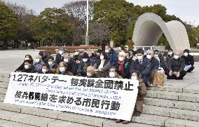Nevada Day anniversary sit-in at Hiroshima