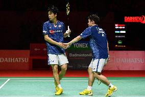 (SP)INDONESIA-JAKARTA-BADMINTON-INDONESIA MASTERS 2023-MEN'S DOUBLES-SEMIFINALS