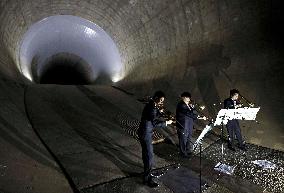 Concert in underground tunnel in Tokyo