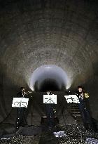 Concert in underground tunnel in Tokyo