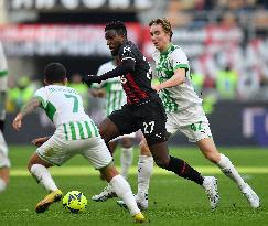 (SP)ITALY-MILAN-FOOTBALL-SERIE A-AC MILAN VS SASSUOLO