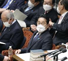 Lower House budget committee session in Tokyo