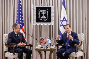 MIDEAST-JERUSALEM-U.S.-SECRETARY OF STATE-VISIT