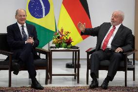 BRAZIL-BRASILIA-PRESIDENT-GERMAN CHANCELLOR-MEETING