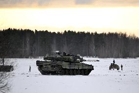 The Main Battle Tank Leopard 2A6 of The Finnish Defence Forces