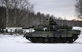 The Main Battle Tank Leopard 2A6 of The Finnish Defence Forces