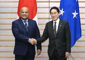 Micronesia president in Japan