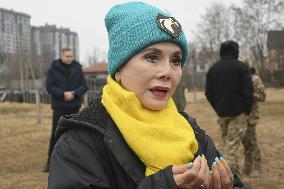TV personality Dewi Sukarno in Ukraine