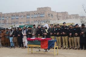 PAKISTAN-PESHAWAR-BLAST-POLICEMAN FUNERAL