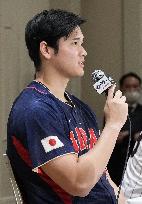 Angels Ohtani speaks in Tokyo ahead of WBC
