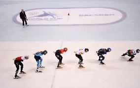 (SP)GERMANY-DRESDEN-SHORT TRACK SPEED SKATING-ISU WORLD CUP