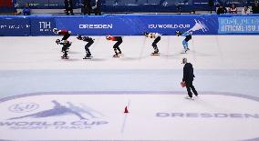 (SP)GERMANY-DRESDEN-SHORT TRACK SPEED SKATING-ISU WORLD CUP