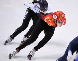 (SP)GERMANY-DRESDEN-SHORT TRACK SPEED SKATING-ISU WORLD CUP