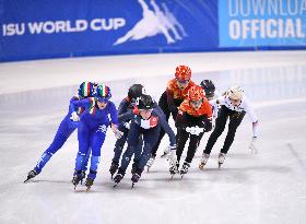 (SP)GERMANY-DRESDEN-SHORT TRACK SPEED SKATING-ISU WORLD CUP