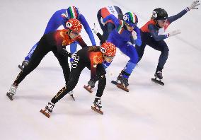 (SP)GERMANY-DRESDEN-SHORT TRACK SPEED SKATING-ISU WORLD CUP