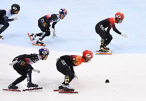 (SP)GERMANY-DRESDEN-SHORT TRACK SPEED SKATING-ISU WORLD CUP