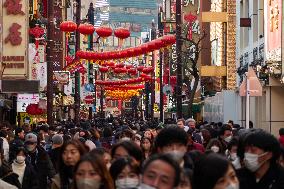 JAPAN-YOKOHAMA-LANTERN FESTIVAL-CELEBRATION