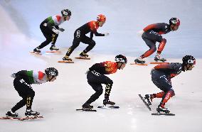 (SP)GERMANY-DRESDEN-SHORT TRACK SPEED SKATING-ISU WORLD CUP
