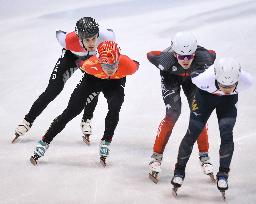 (SP)GERMANY-DRESDEN-SHORT TRACK SPEED SKATING-ISU WORLD CUP