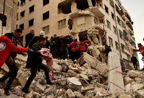 SYRIA-HAMA-EARTHQUAKE-AFTERMATH