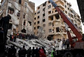 SYRIA-HAMA-EARTHQUAKE-AFTERMATH