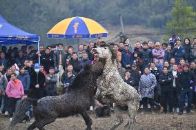 CHINA-GUANGXI-RONGSHUI-TRADITION-"POHUI" FESTIVAL(CN)