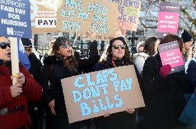 BRITAIN-LONDON-HEALTH WORKERS-STRIKE