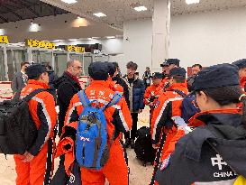 TÜRKIYE-EARTHQUAKE-CHINA-RESCUE TEAM-ARRIVAL