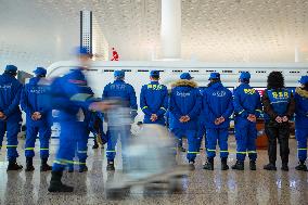 CHINA-HUBEI-WUHAN-RESCUE TEAM-TÜRKIYE-EARTHQUAKE (CN)