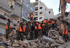 SYRIA-LATAKIA-EARTHQUAKES-RESCUE