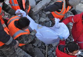 SYRIA-LATAKIA-EARTHQUAKES-RESCUE