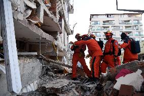 TÜRKIYE-HATAY-EARTHQUAKES-CHINESE RESCUE TEAM-OPERATION