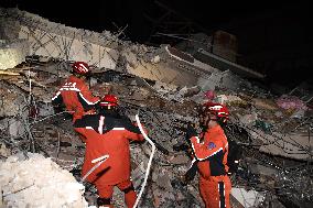 TÜRKIYE-HATAY-EARTHQUAKES-CHINESE RESCUE TEAM-OPERATION