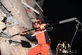 TÜRKIYE-HATAY-EARTHQUAKES-CHINESE RESCUE TEAM-OPERATION