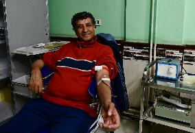 SYRIA-DAMASCUS-BLOOD DONATION-EARTHQUAKE