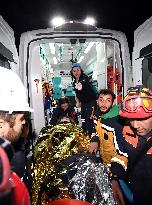 TÜRKIYE-HATAY-EARTHQUAKES-CHINESE RESCUE TEAM-WOMAN SURVIVOR-RESCUE