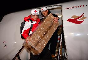 SYRIA-DAMASCUS-CHINA RED CROSS SOCIETY-MEDICAL SUPPLIES-EARTHQUAKE
