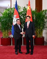 CHINA-BEIJING-LI ZHANSHU-CAMBODIAN PM-MEETING (CN)