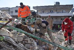 SYRIA-LATAKIA-EARTHQUAKES-RESCUE