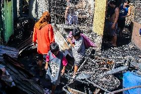 PHILIPPINES-MANDALUYONG CITY-RESIDENTIAL FIRE-AFTERMATH