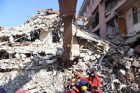 TÜRKIYE-ANTAKYA-EARTHQUAKES-SURVIVOR-RESCUE