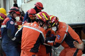 TÜRKIYE-ANTAKYA-EARTHQUAKES-SURVIVOR-RESCUE