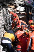 TÜRKIYE-ANTAKYA-EARTHQUAKES-SURVIVOR-RESCUE