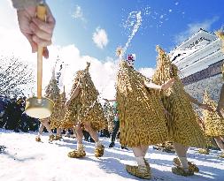 Water-splashing event in Japan