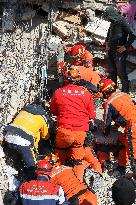 TÜRKIYE-ANTAKYA-EARTHQUAKES-SURVIVOR-RESCUE