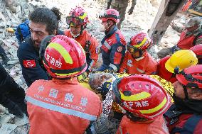 TÜRKIYE-ANTAKYA-EARTHQUAKES-SURVIVOR-RESCUE