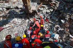 TÜRKIYE-ANTAKYA-EARTHQUAKES-SURVIVOR-RESCUE