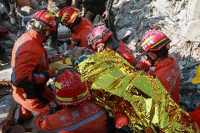 TÜRKIYE-ANTAKYA-EARTHQUAKES-SURVIVOR-RESCUE