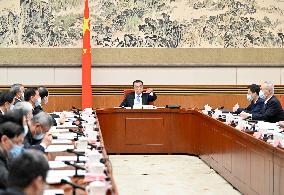CHINA-BEIJING-LI KEQIANG-HAN ZHENG-DRAFT GOVERNMENT WORK REPORT-SYMPOSIUM (CN)