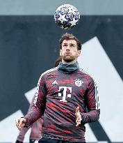 (SP)GERMANY-MUNICH-FOOTBALL-UEFA CHAMPIONS LEAGUE-BAYERN MUNICH-TRAINING SESSION